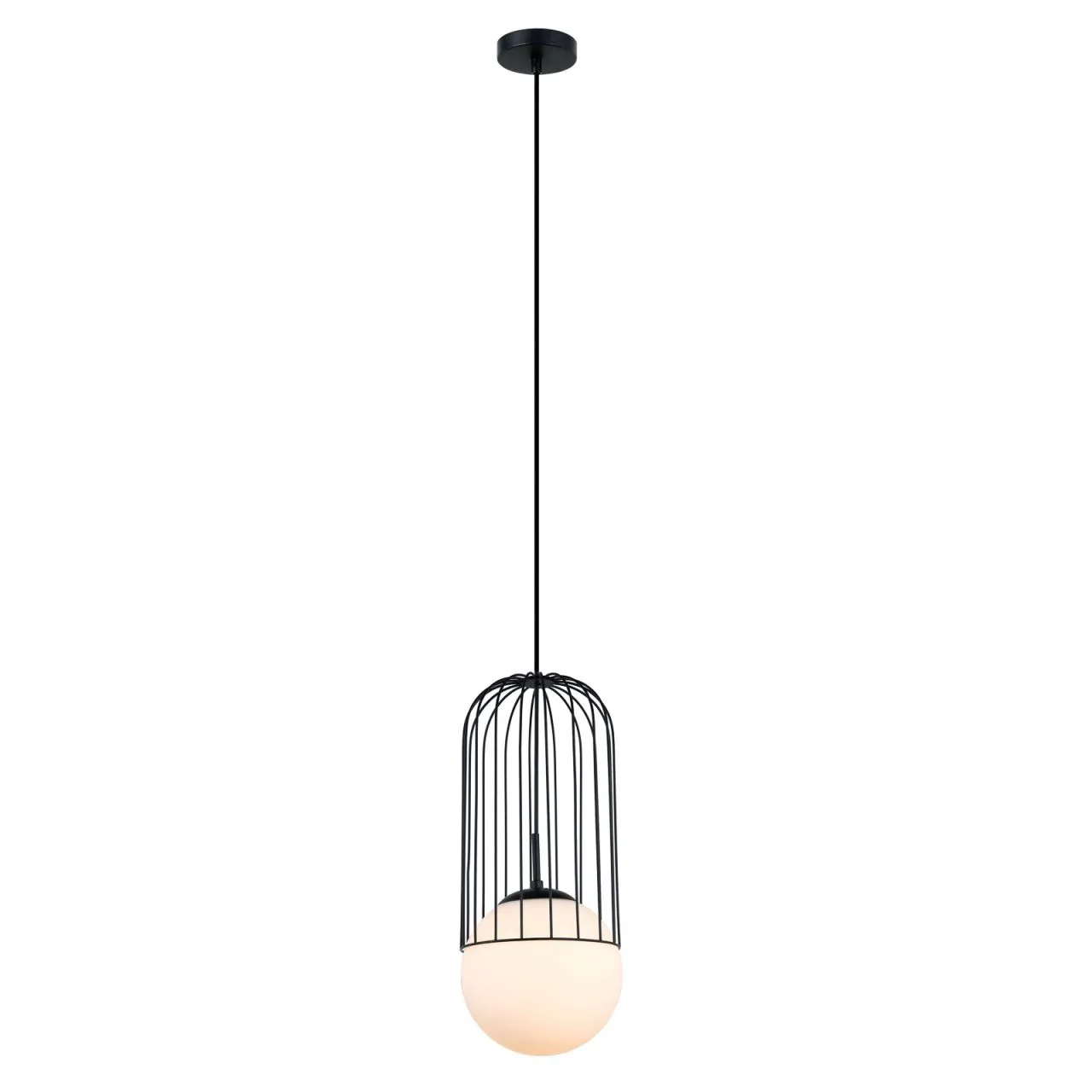 Matty, nowoczesna lampa wisząca, czarna, E27, MDM-3940/1 BK